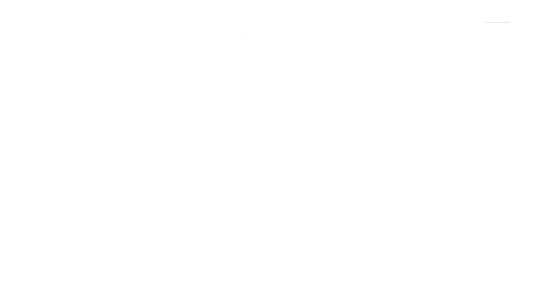 Ryzing Tide Games Logo in White - Cropped