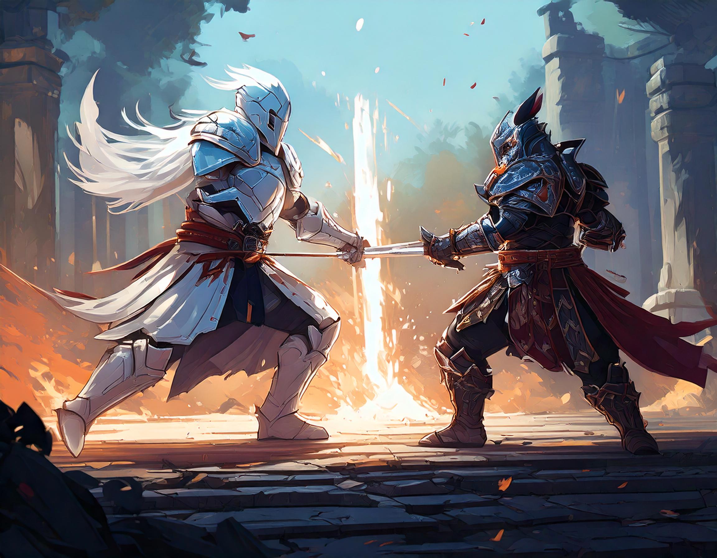 JRPG Video Game Battle