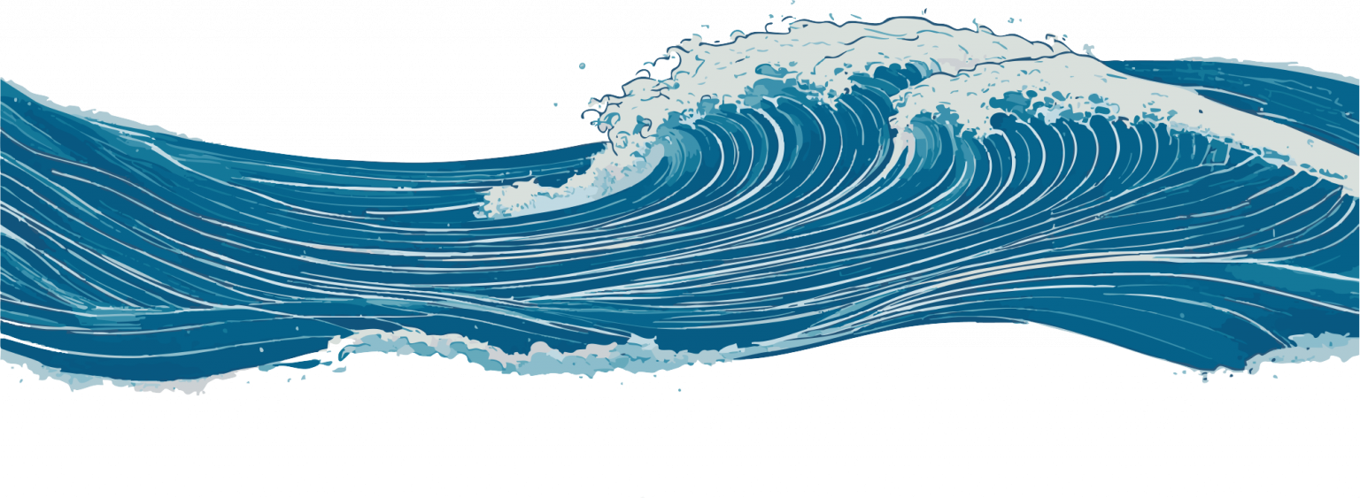 a japanese game style wave